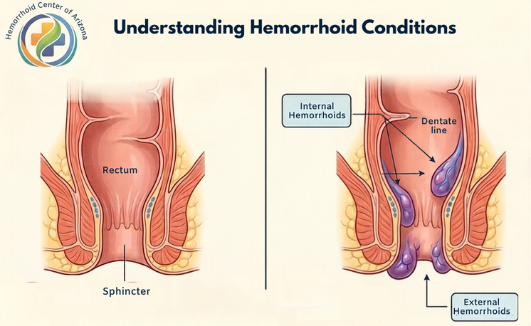 Hemorrhoids: Causes, Symptoms, Types, Diagnosis & Treatment - Cover Image
